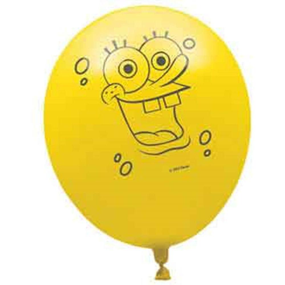 Spongebob Latex Balloon 12in 6ct - Toy World Inc