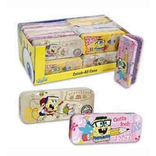 Spongebob Tin Pencil Case 8in - Toy World Inc