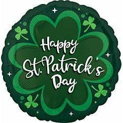 St. Patrick's Day Green 17in Foil Balloon FLAT - Toy World Inc