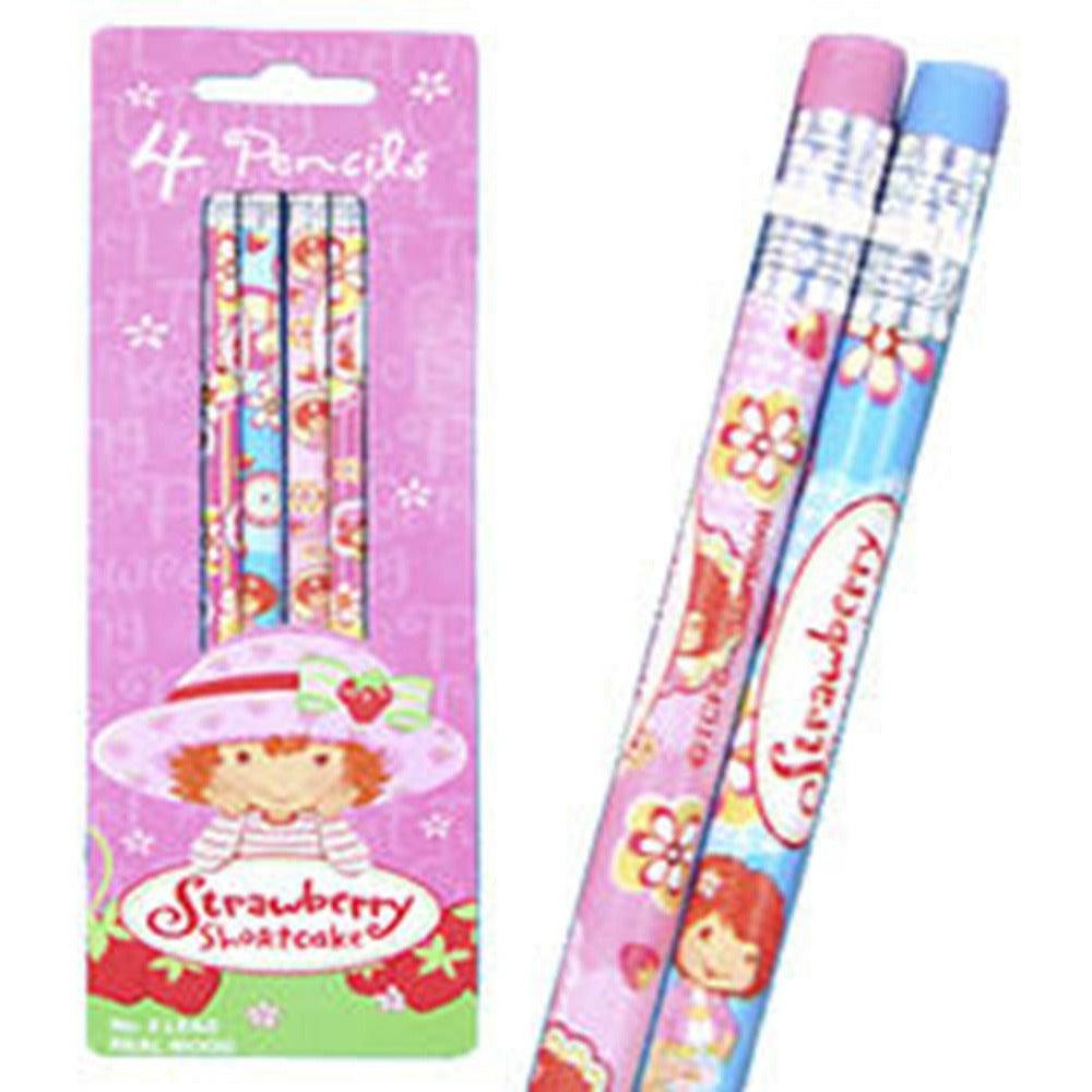 Strawberry Pencil 4ct - Toy World Inc