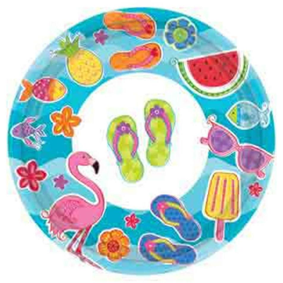 Summer Fun Plate (S) 18ct - Toy World Inc