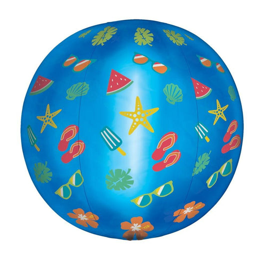 Summer Glow Beach Ball 1ct - Toy World Inc