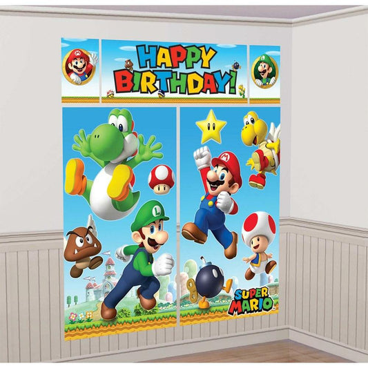 Super Mario Scene Setter 5ct - Toy World Inc