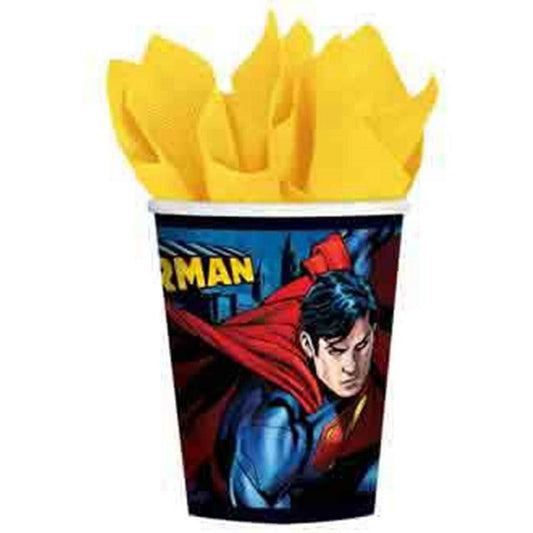 Superman Cup 9oz 8ct - Toy World Inc