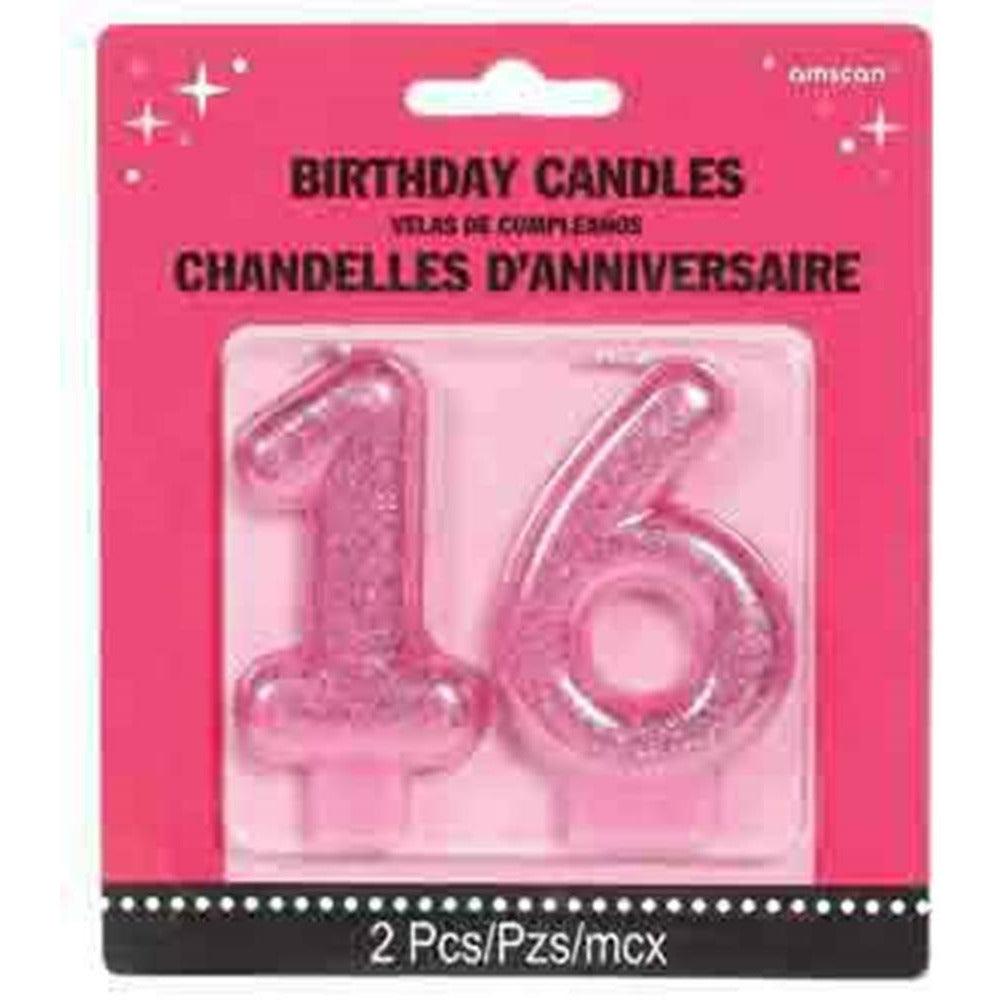 Sweet 16 Celebration Candle No 16 - Toy World Inc