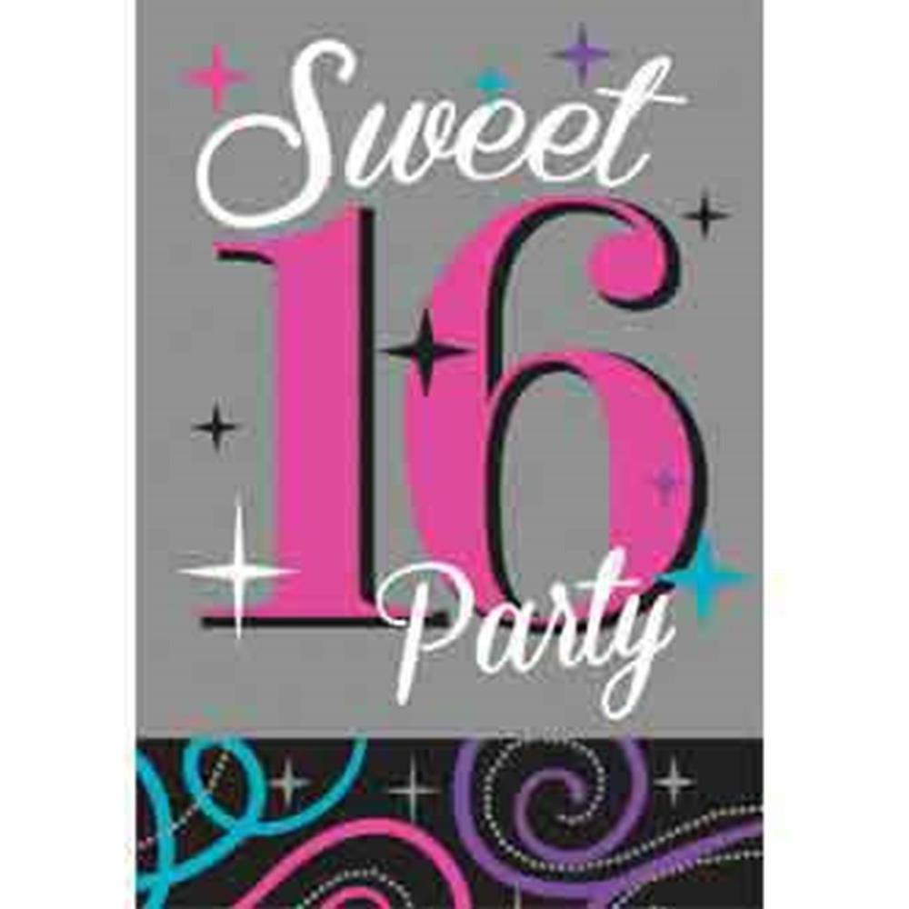 Sweet 16 Celebration Invitations - Toy World Inc