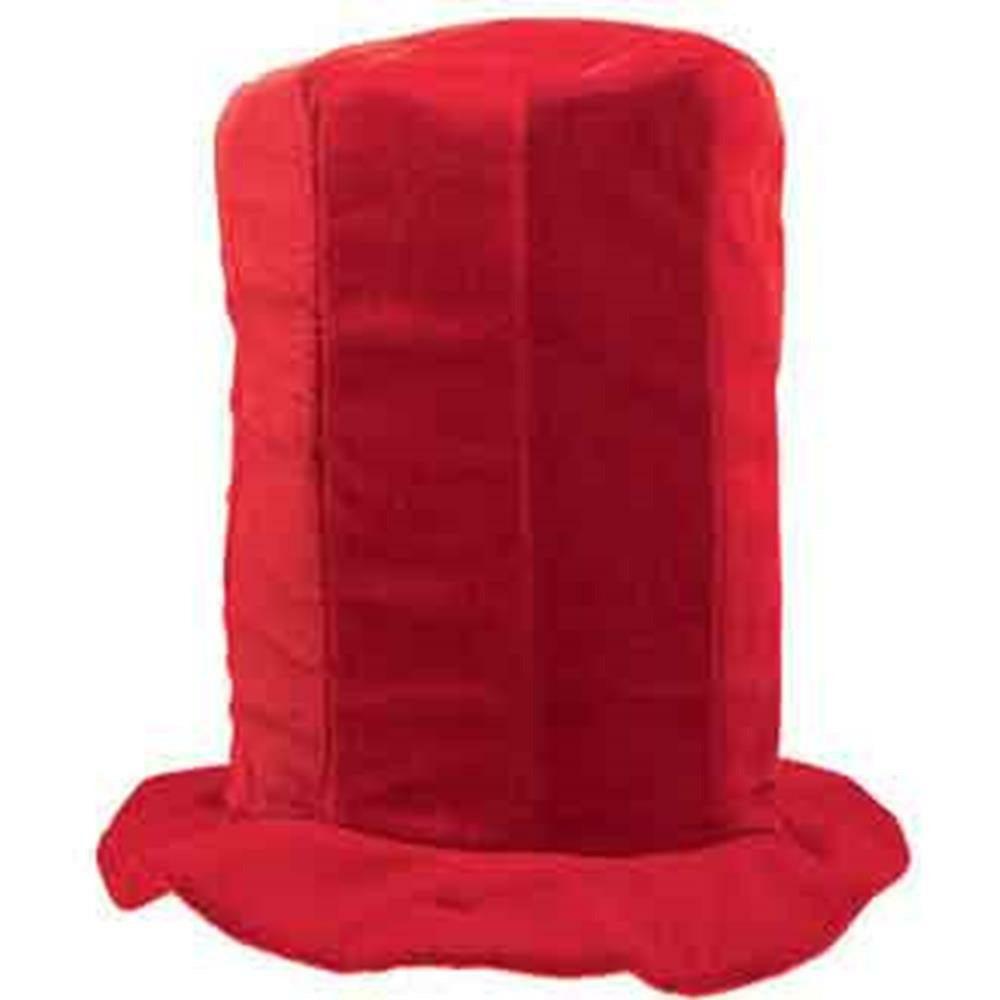 Tall Top Hat Red - Toy World Inc