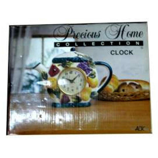 Tea Pot Clock Fruit - Toy World Inc
