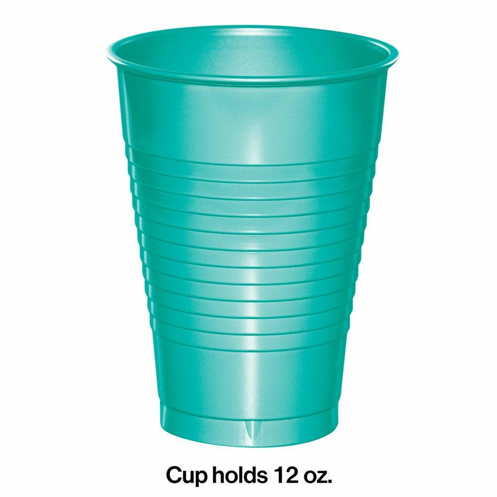 Teal Lagoon 12oz Plastic Cup 20ct - Toy World Inc