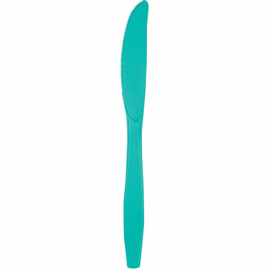 Teal Lagoon Plastic Knife 24ct - Toy World Inc