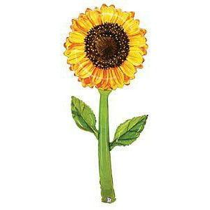 Thanksgiving Watercolor Sunflower 5' Fresh Pick Foil Balloon - Toy World Inc