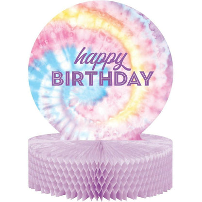 Tie Dye Party Centerpiece Honeycomb 1Ct - Toy World Inc