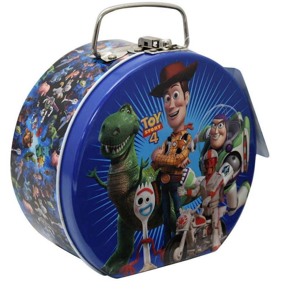 Toy Story Semi Round Tin Box With Clasp and handle - Toy World Inc