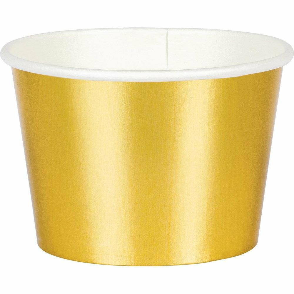 Treat Cups Gold Foil 8Ct - Toy World Inc