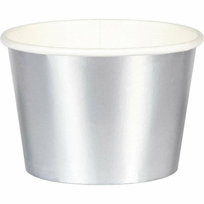Treat Cups Silver Foil 8Ct - Toy World Inc