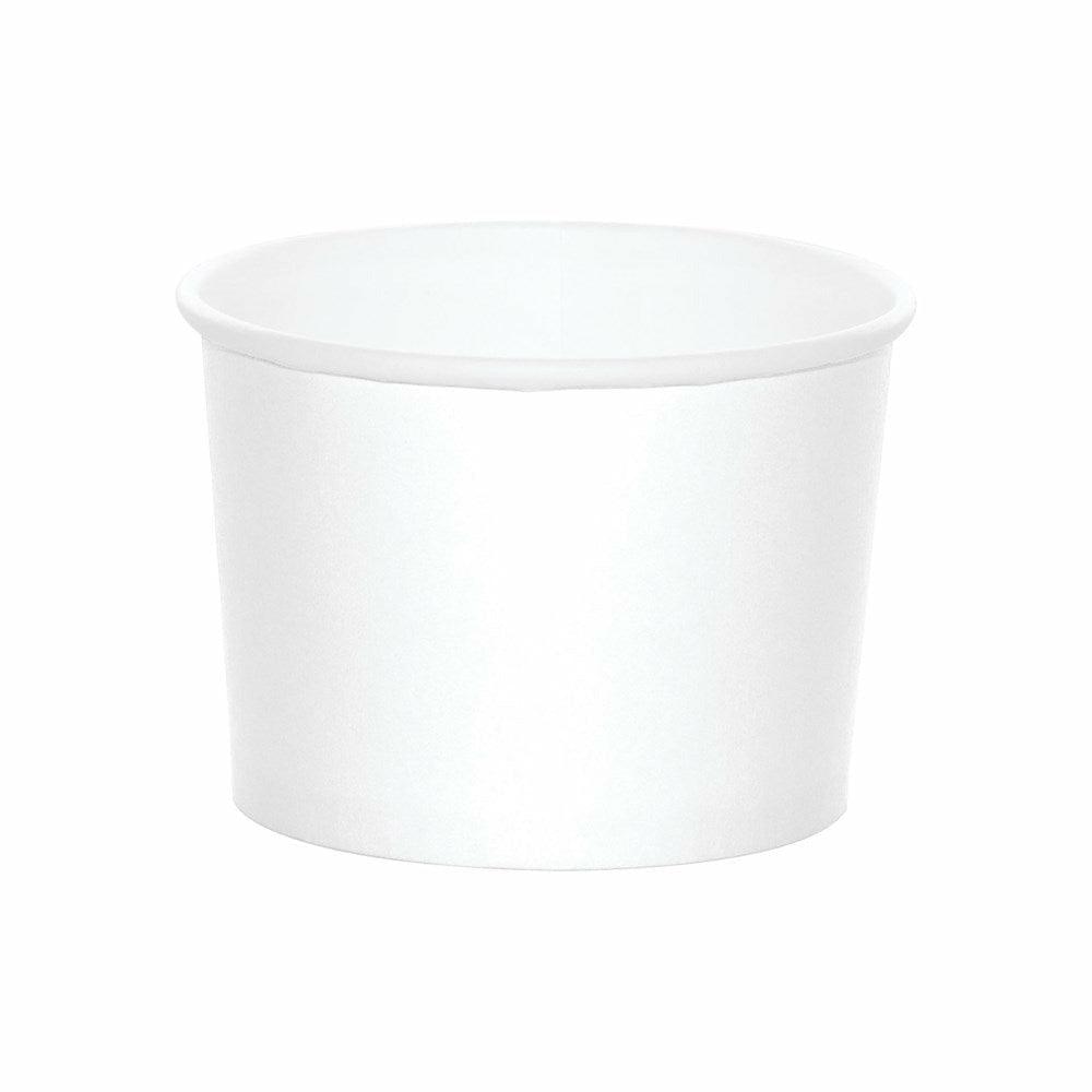 Treat Cups White 8Ct - Toy World Inc