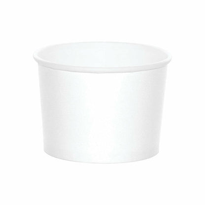 Treat Cups White 8Ct - Toy World Inc