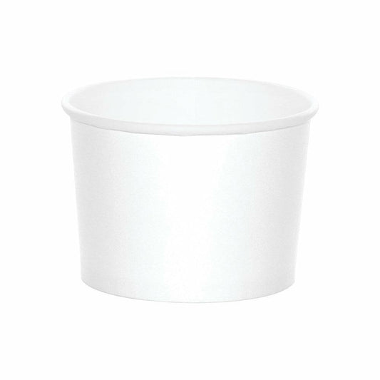 Treat Cups White 8Ct - Toy World Inc