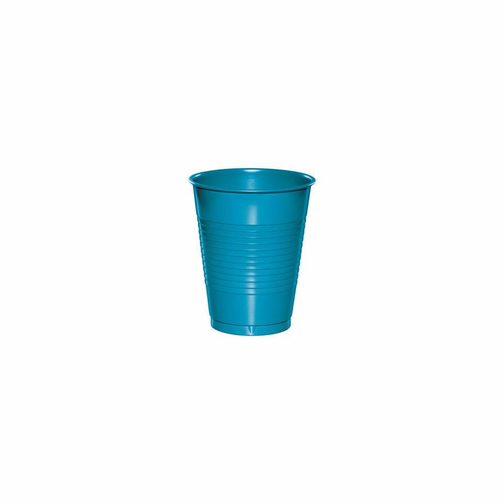 Turquoise 16oz Plastic Cup 20ct - Toy World Inc