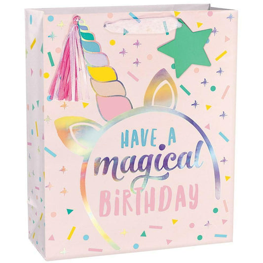 Unicorn Birthday Large Bag - Toy World Inc
