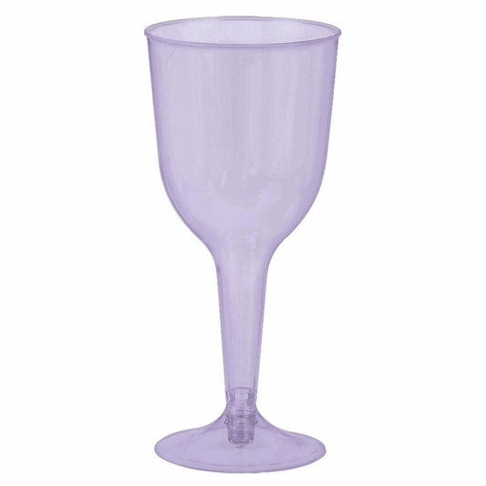 Wine Glasses Pearl Lavender 10oz 20ct - Toy World Inc