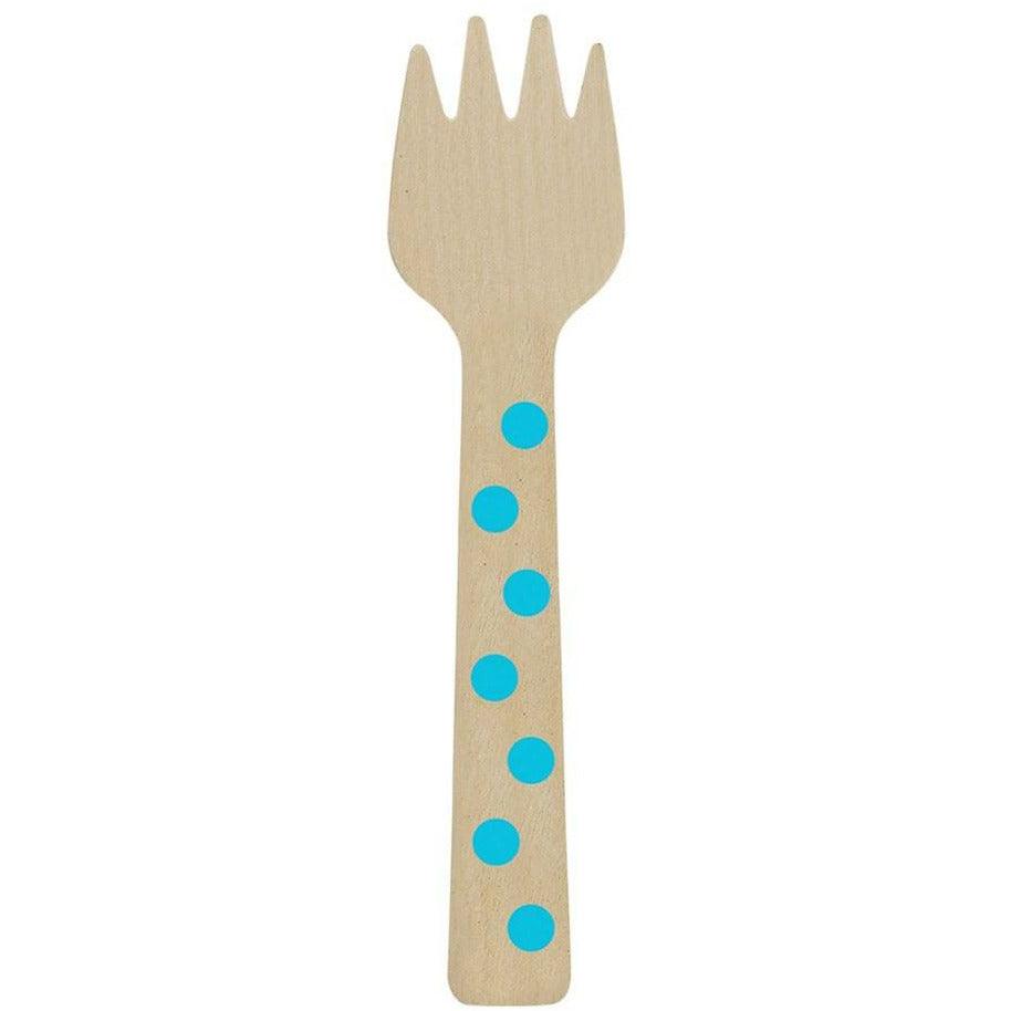 Wooden Fork 4in 12ct - Toy World Inc