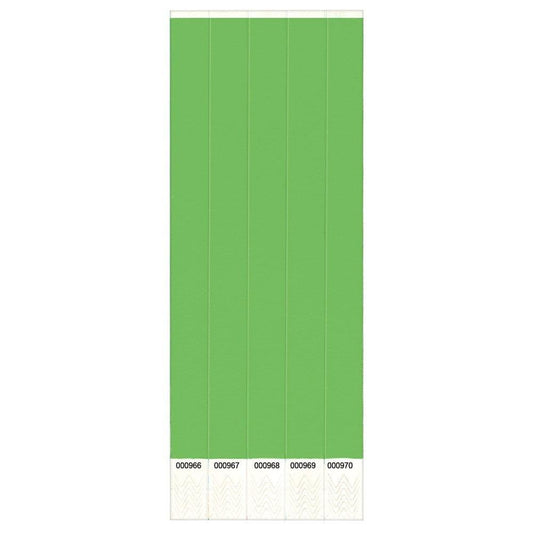 Wristbands 100Ct Solid Green 100ct - Toy World Inc