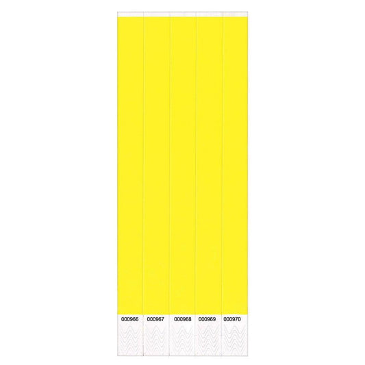 Wristbands 100Ct Solid Yellow 100ct - Toy World Inc