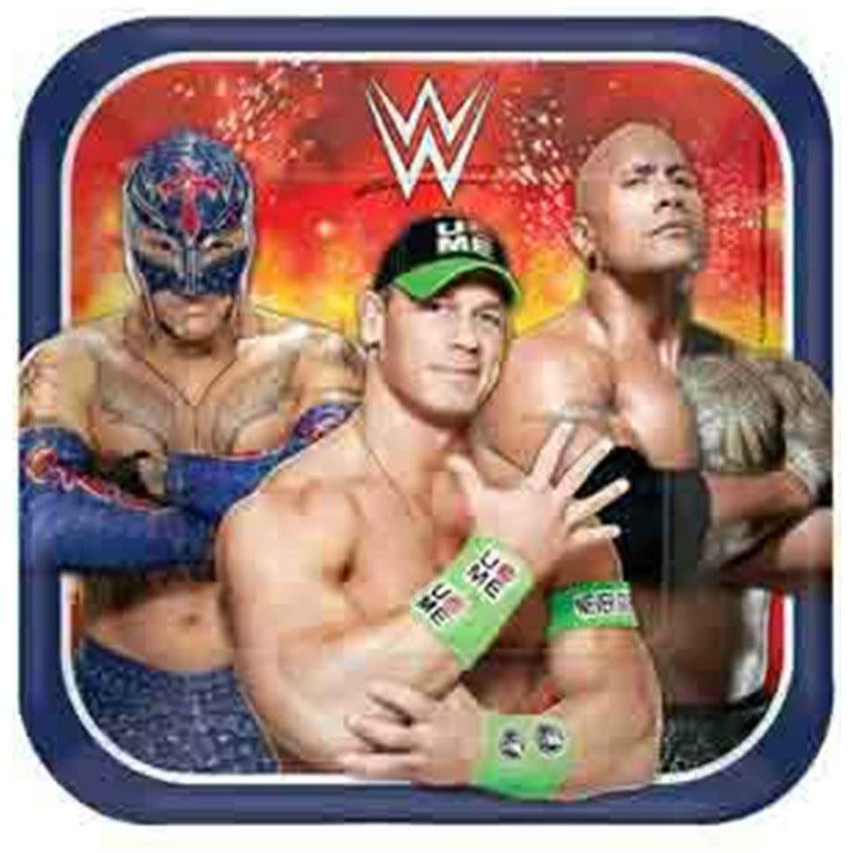 WWE Party Plate (L) 8ct - Toy World Inc