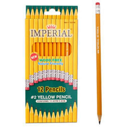 Yellow No2 Pencil 12ct - Toy World Inc